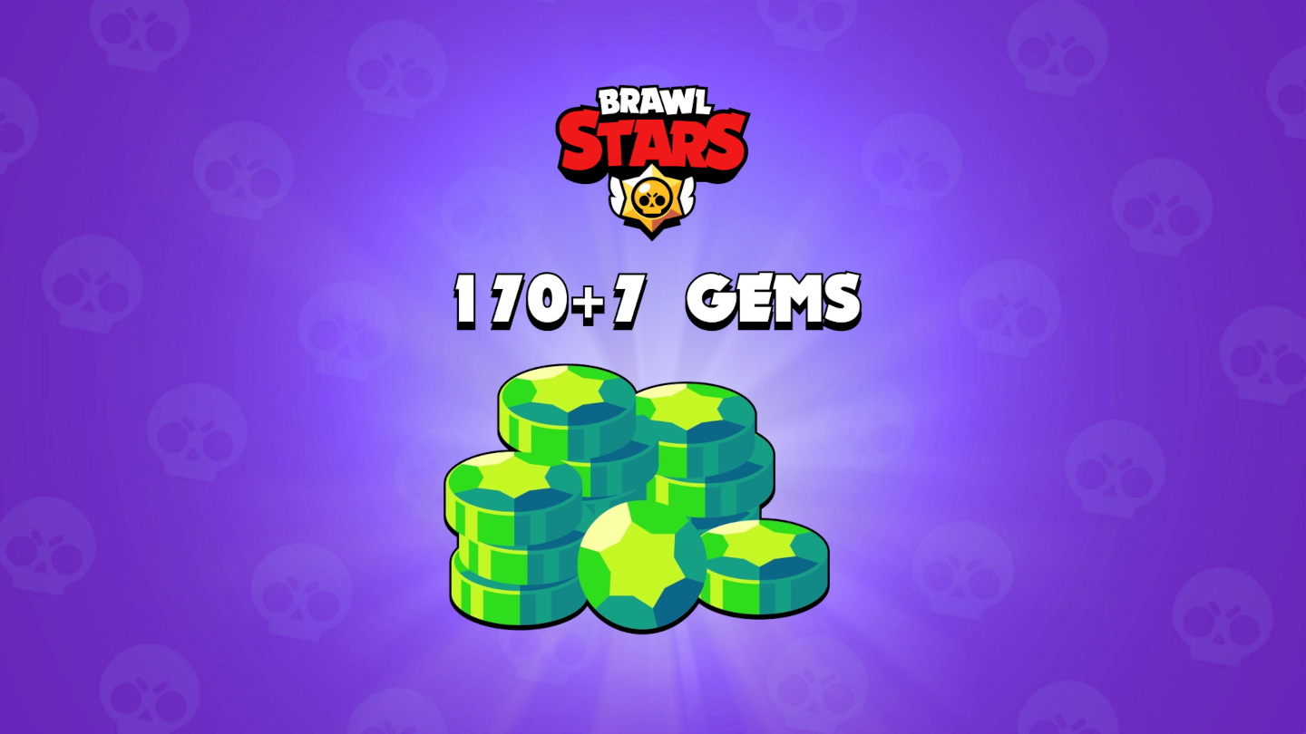 Игровая валюта Brawl Stars 170 + 17 gems